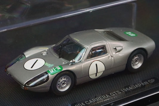 1:43 EBBRO 43725 Porsche 904 Carrera GTS Japan GP 1964 #1 Silver