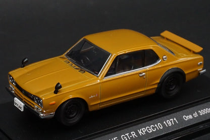 1:43 EBBRO 43583 Nissan Skyline GT-R KPGC10 1971 Brown model car