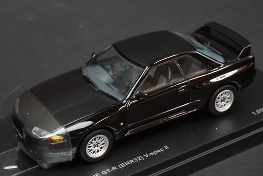 1:43 KYOSHO K03222BK Nissan Skyline GT-R BNR32 V Spec II Black Pearl Metallic