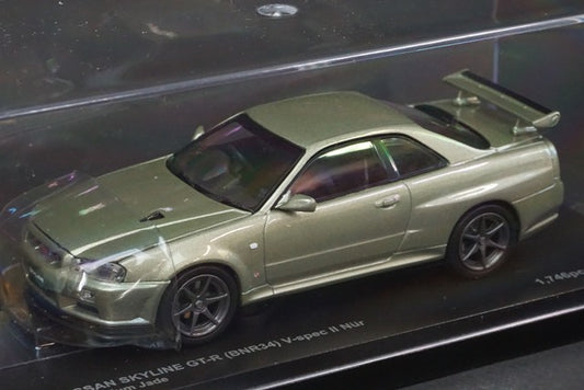 1:43 KYOSHO K03381MJ Nissan Skyline GT-R BNR34 V Spec II Nur Millennium Jade