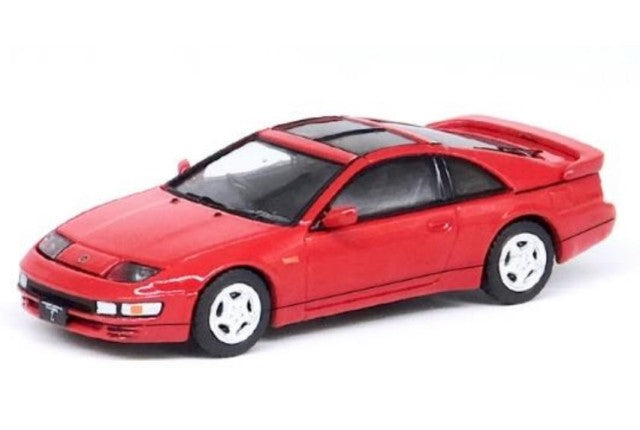 IN64-300ZX-AZRE INNO MODELS 1:64 Nissan Fairlady Z Z32 Aztec Red with Replacement Wheelset