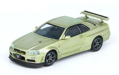 IN64-R34VS-MJADE INNO MODELS 1:64 Nissan Skyline GT-R R34 V-Spec II Nur Millennium Jade