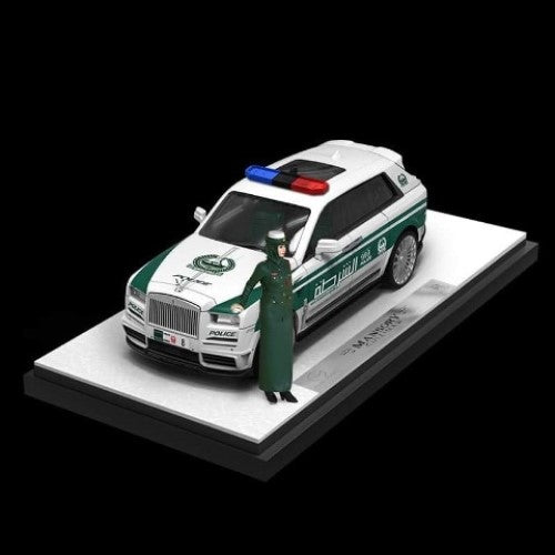 TM Time Micro 1:64 Rolls Royce Cullinan Dubai Police with Police Figure