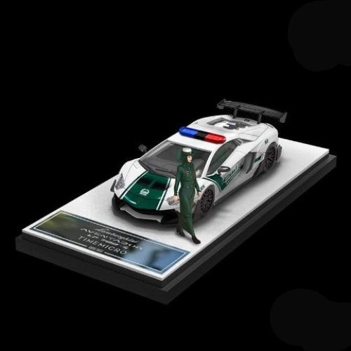 TM Time Micro 1:64 Lamborghini 2.0 LP700 Dubai Police with Police Figure