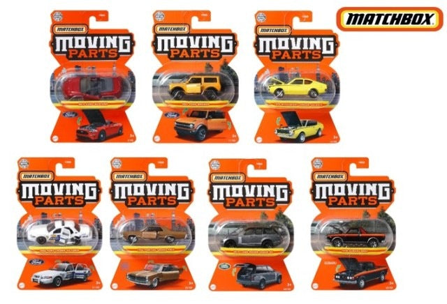 FWD28-987E Matchbox moving parts assorted 8 pieces