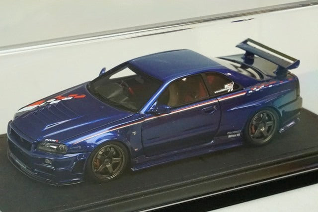 1:43 ignition model IG1770 Nismo R34 GT-R Z Tune Bayside Blue Tokyo Auto Salon 2019 Limited