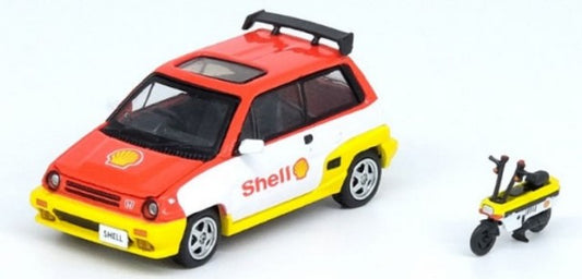 IN64-CITYII-SHELL INNO MODELS 1:64 Honda City Turbo 2 "Shell" MOTOCOMPO