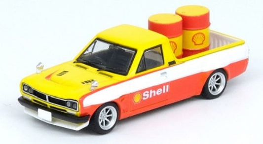 IN64-HKT-SHELL INNO MODELS 1:64 Nissan Sunny Truck HAKOTORA Pick-Up "Shell"