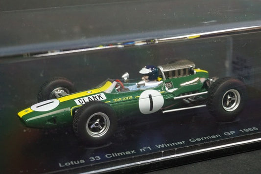 1:43 SPARK S1614 Lotus 33 Climax German GP Winner J.Clark 1965 #1 World Champion