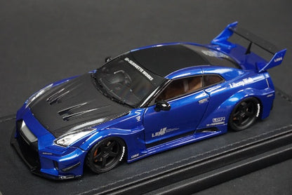 1:43 ignition model IG2544 LB Silhouette Works GT Nissan 35GT-RR Blue Metallic