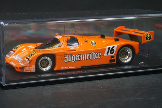 1:43 SPARK CAP04300211 Porsche Special Order Porsche 962 6.Platz Sportwagen WM Nurburgring 1989 #16 Jagermeister