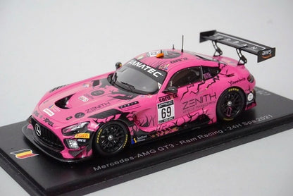 1:43 SPARK SB457 Mercedes AMG GT3 Ram Racing 24h SPA 2021 #69