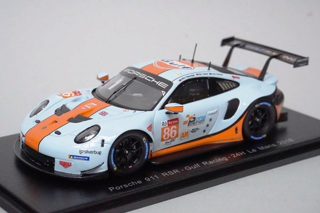 1:43 SPARK S7041 Porsche 911 RSR Gulf Racing 24h Le Mans 2018 #86