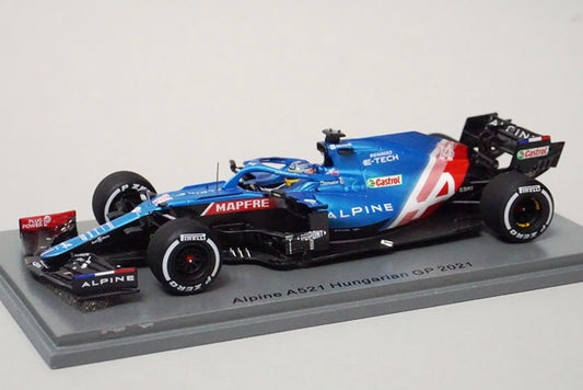 1:43 SPARK S7685 Alpine A521 Hungary GP F.Alonso 2021 #14