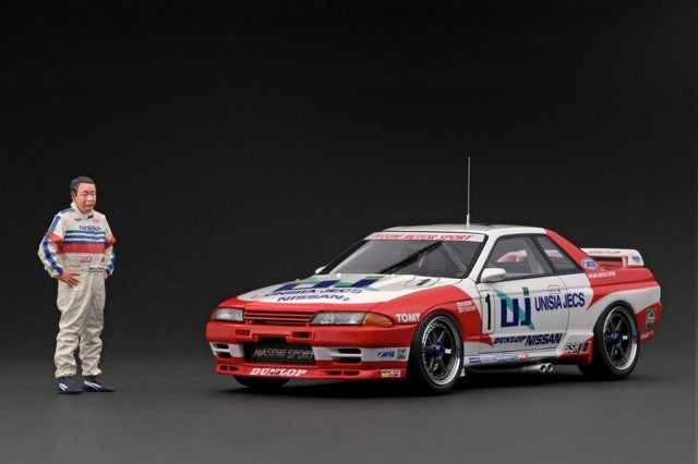 IG2778 ignition model 1:18 Nissan Skyline GTR R32 UNISIA JECS #1 1993 JTC With Mr. Hasemi figure WEB limited