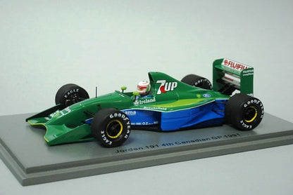 1:43 SPARK S8078 Jordan 191 4th Canadian GP A.de.Cesaris 1991 #33