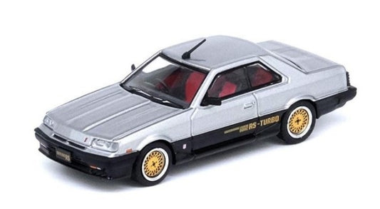 IN64-R30-SLBL INNO MODEL 1:64 Nissan Skyline 2000 TURBO RS-X (DR30) Silver/Black