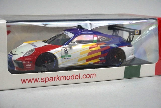 1:43 Spark SI009 Porsche 911 GT3 Cup Dinamic Motorsport Winner Monza  Porsche Carrera Cup Italia 2019 #8