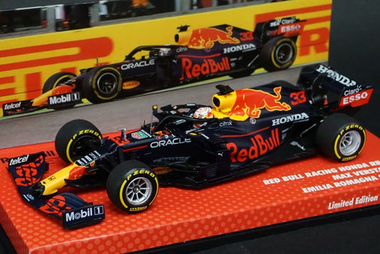 1:43 MINICHAMPS 413210133 Red Bull Racing Honda RB16B Emilia Romagna GP M.Verstappen 2021 #33