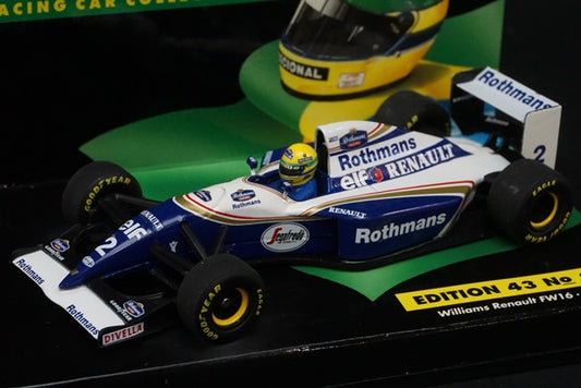 1:43 MINICHAMPS 540944312 Williams Renault FW16 A.Senna 1994 #2 Rothmans ASC No.20