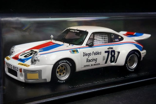 1:43 SPARK S4159 Porsche 911 RSR Le Mans LM 1976 #78 D.Febles-A.Poole-H.Cruz