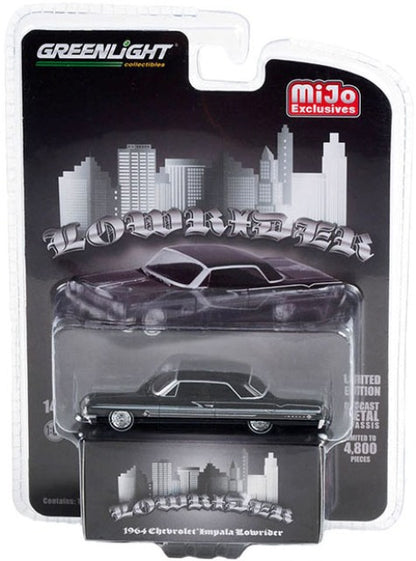 51462 GreenLight 1:64 Chevrolet 1964 Impala Lowrider Black North America Lmited