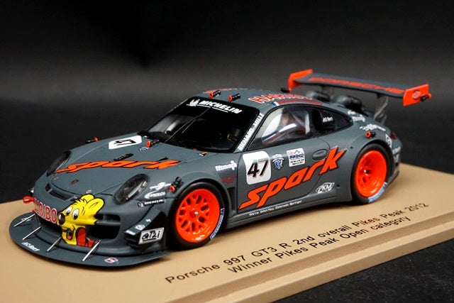 1:43 SPARK PP001 Porsche 997 GT3 R Pikes Peak Winner 2012 #47