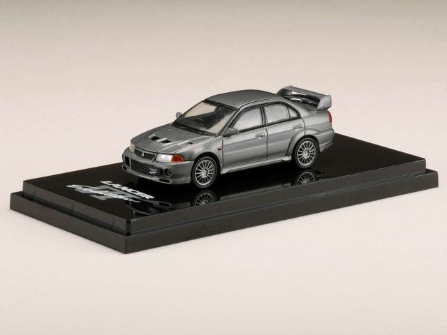 HJ641033AGM Hobby JAPAN 1:64 Mitsubishi Lancer GSR Evolution 6 (CP9A) 1999 Gray Metallic