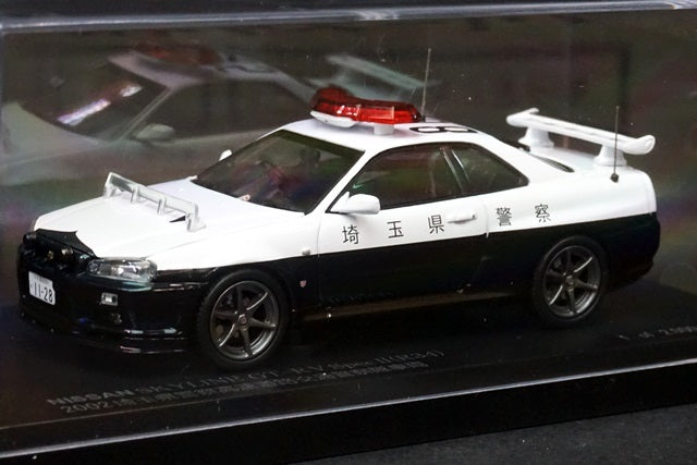 1:43 RAI'S H7430211 Nissan Skyline GT-R V Spec II (R34) 2002 Saitama Pref.