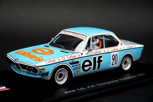 1:43 SPARK SF001 BMW CSL Champion Production 1976 #20 Jean-Pierre.Beltoise