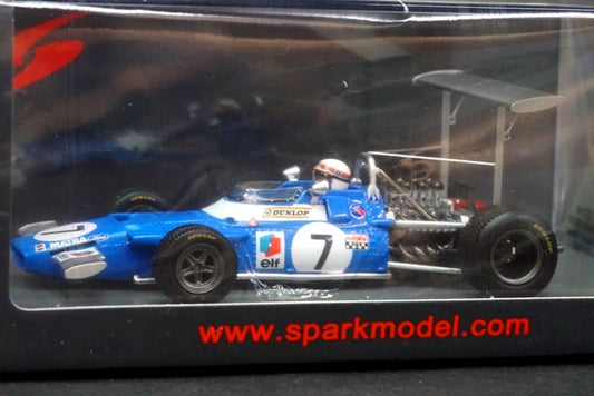 1:43 SPARK S7190 Matra MS80 Spanish GP 1969 Winner #7 J.Stewart