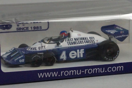 1:43 SPARK ROMU038 Tyrrell P34 1977 Japan GP P.Depailler #4