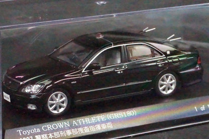 1:43 RAI'S H7430712 Toyota Crown Athlete (GRS180) 2007 Police Headquarters Criminal Investigation Command Vehicle