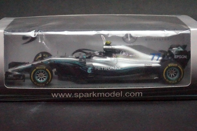 1:43 SPARK S6053 Mercedes AMG Petronas W09 EQ China GP 2018 #77 V.Bottas