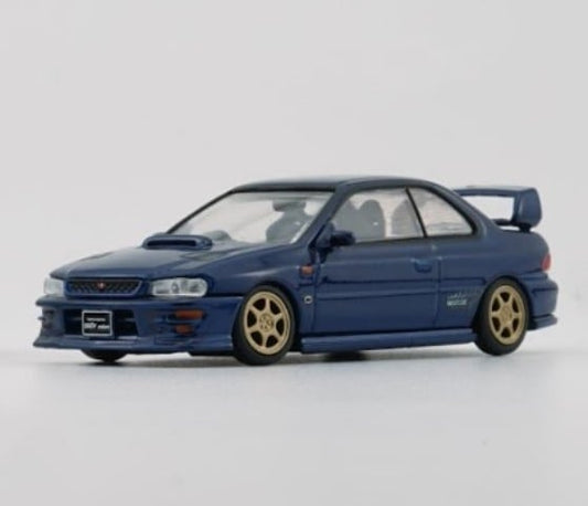 64B0260 BM CREATIONS 1:64 Subaru Impreza WRX Type R 3, 4-6 Blue LHD