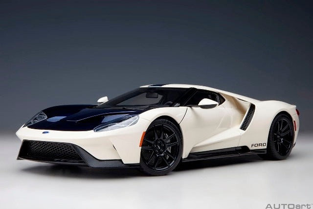 72926 AUTOart 1:18 Ford GT '64 Prototype Heritage Edition White / Dark Blue