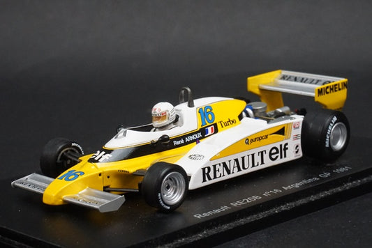 1:43 SPARK S3852 Renault RE20B Argentine GP 1981 #16 R.Arnoux