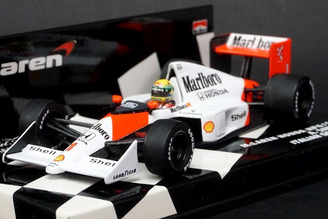 1:43 MINICHAMPS McLaren Honda MP4/5 Italian GP 1989 #1 A.Senna Marlboro