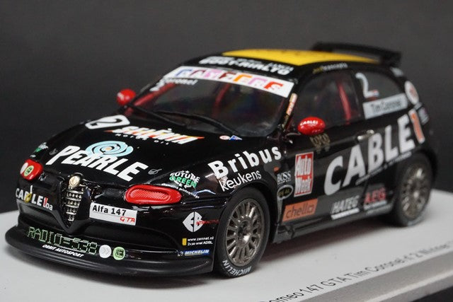 1:43 SPARK S0481 Alfa Romeo 147 GTA 2003 Winner #2 Tim Coronel