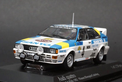 1:43 MINICHAMPS 430821904 Audi Quattro Swedish Rally 1982 Winner #4 Blomquist/Cederberg