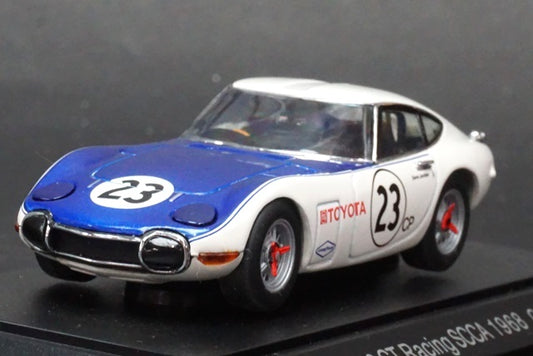 1:43 EBBRO 43252 Toyota 2000GT SCA 1968 #23 White/Blue