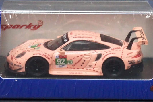 1:64 SPARK Y122 Porsche 911 RSR #92 GT Team Winner LMGTE Pro class 24h Le Mans 2018