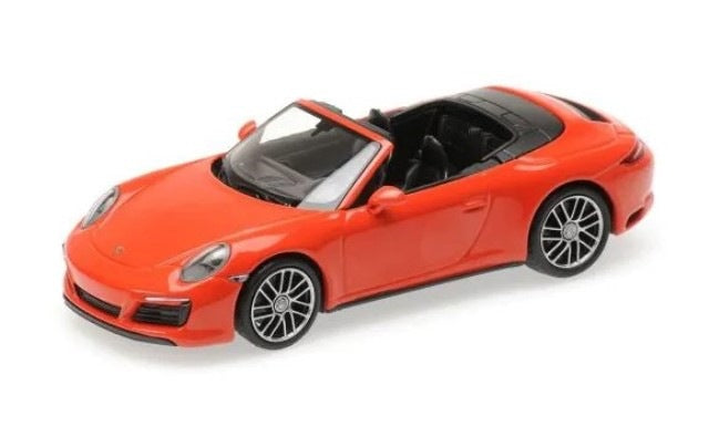 410067231 MINICHAMPS 1:43 Porsche 911 Carrera 4S Cabriolet 2017 Orange