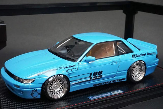 1:18 ignition model IG1129 Nissan Rocket Bunny S13 V1 Blue