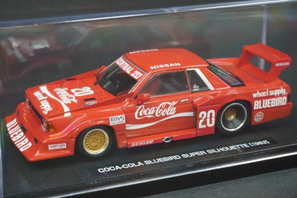 1:43 TOMICA EBBRO 226857 Coca-Cola Bluebird Super Silhouette 1982 #20 Red