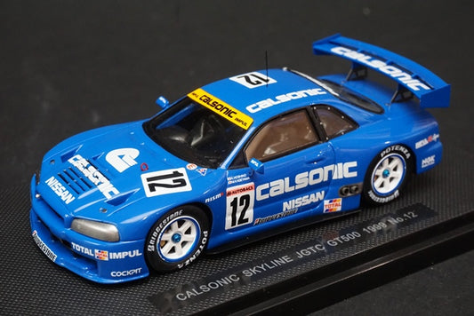 1:43 EBBRO P404 CALSONIC Skyline JGTC GT500 1999 #12 Blue model car