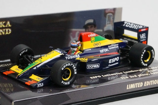 1:43 MINNICHAMPS 409900030 SUZUKA LEGEND ESPO LAROUSE Lamborghini Lola LC90 Aguri Suzuki 1990 #30