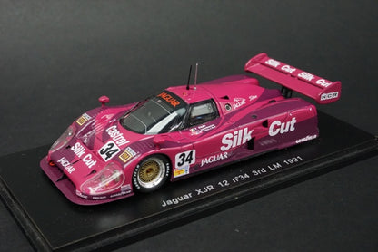 1:43 SPARK S0752 Jaguar XJR12 LM Le Mans 1991 #34 SILK CUT model car