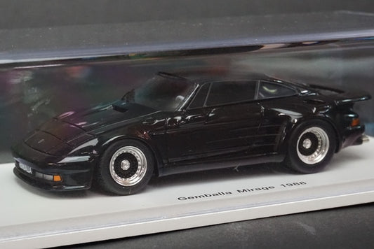 1:43 SPARK S0731 Gemballa Mirage 1988 Black model car