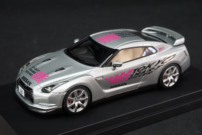 1:43 HPI 8409 Nissan GT-R R35 Tokyo Smart Driver Silver TSD model car